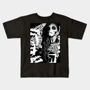 Black Sugar Skull Kids T-Shirt